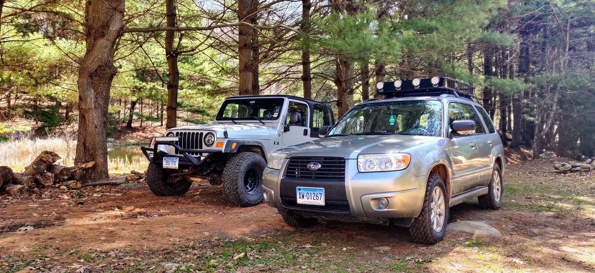 Camping in the Forester